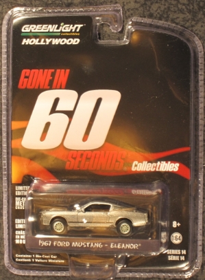 Gone in 60 Seconds 1:64 scale 1967 Ford Mustang "Eleanor" 