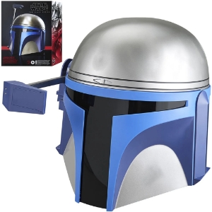 Star Wars Attack of the Clones Black Series Jango Fett Mandalorian Electronic Helmet Prop Replica 