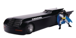 Batman The Animated Series 1:24 scale Batmobile Die-Cast Vehicle w/ Figure 