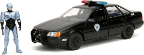 RoboCop 1:24 Scale 1986 Ford Taurus Police Cruiser Die-Cast Vehicle w/ RoboCop Figure 