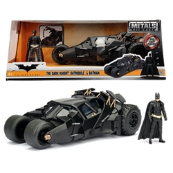Batman The Dark Knight 1:24 scale Batmobile Tumbler die-cast vehicle with figure 