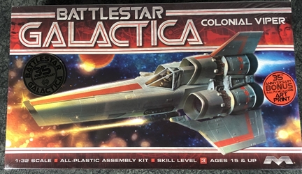 Classic Battlestar Galactica 1:32 scale Colonial Viper Mk I Plastic Model Kit 