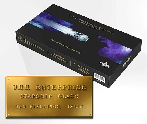 Star Trek U.S.S. Enterprise NCC-1701 Dedication Plaque Prop Replica 