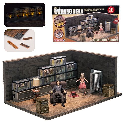 Walking Dead Governor's Room Light-up Building Set 