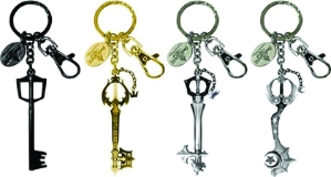 SDCC 2016 Exclusive Kingdom Hearts Pewter Keyring Set 