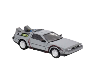 Back to the Future 1:16 scale Delorean Time Machine die-cast vehicle 