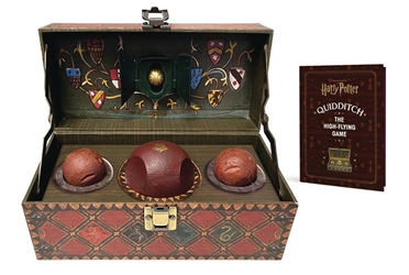 Harry Potter Quidditch Set with Golden Snitch Prop Replica 