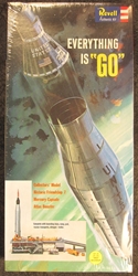 NASA 1:110 scale "Everything is Go" Mercury Capsule and Atlas Booster Plastic Model Kit 