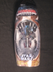 Star Wars Titanium Obi-Wans red Jedi Starfighter 