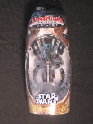 Star Wars Titanium Obi-Wan's red Jedi Starfighter 