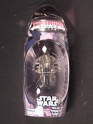 Star Wars Titanium Obi-Wan's blue Jedi Starfighter 
