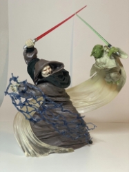Star Wars Unleashed Yoda vs. Emperor Palpatine Revenge of the Sith Showdown Statue 