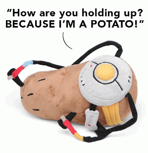 Portal 2 PotatOS Talking Light-up Plush Replica 