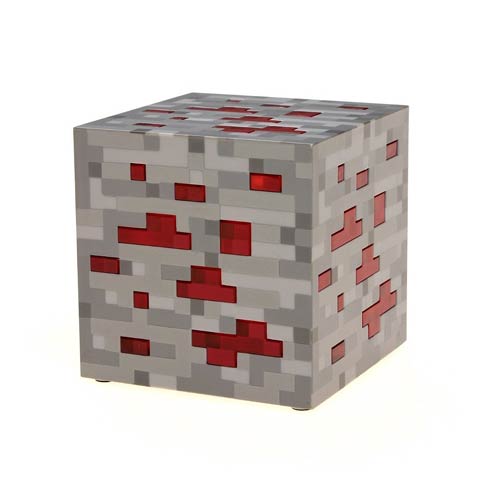 Minecraft Light-up Redstone Ore Statue 