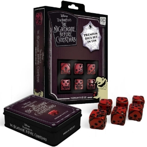 Nightmare Before Christmas Premium Skeleton Dice Set w/ Tin 