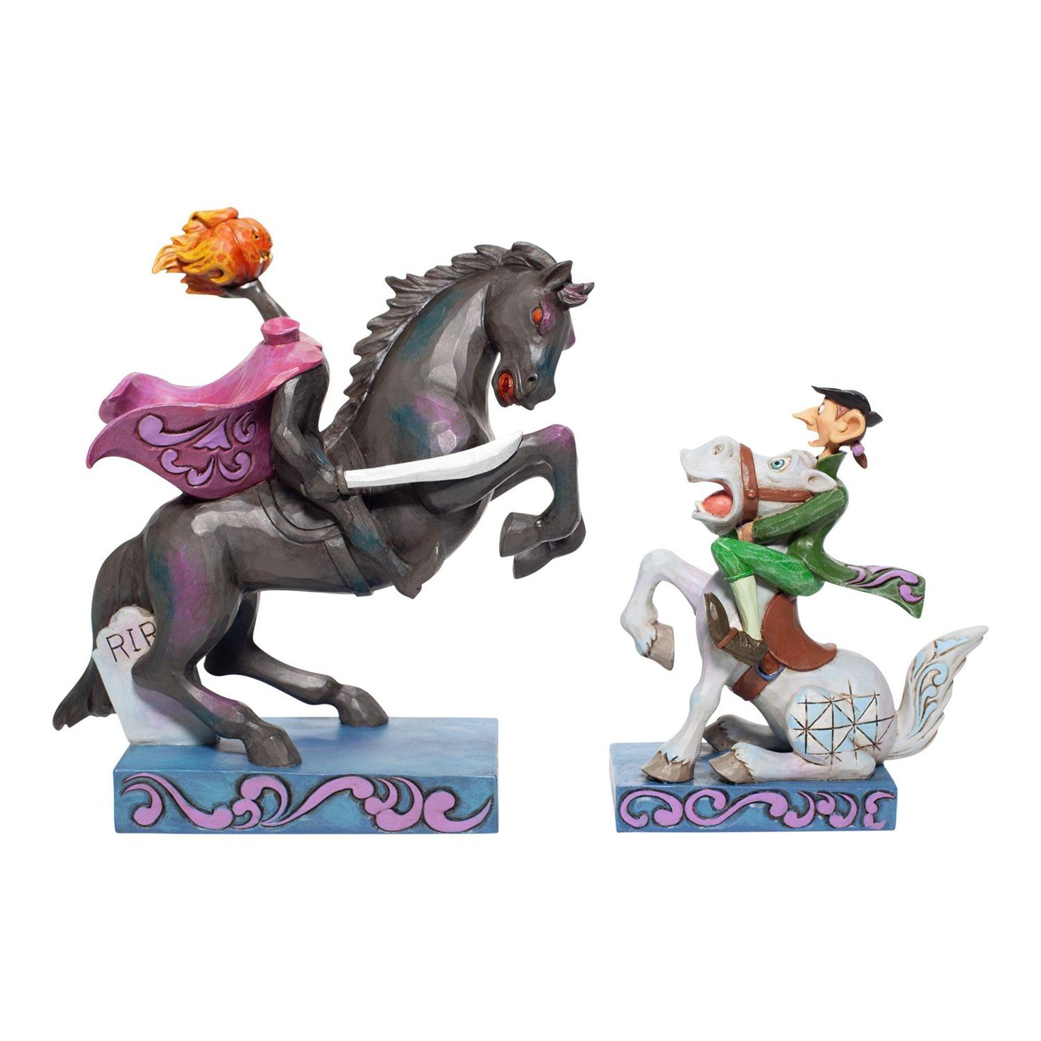 Disney Traditions Jim Shore Headless Horseman and Ichabod Crane Figure 