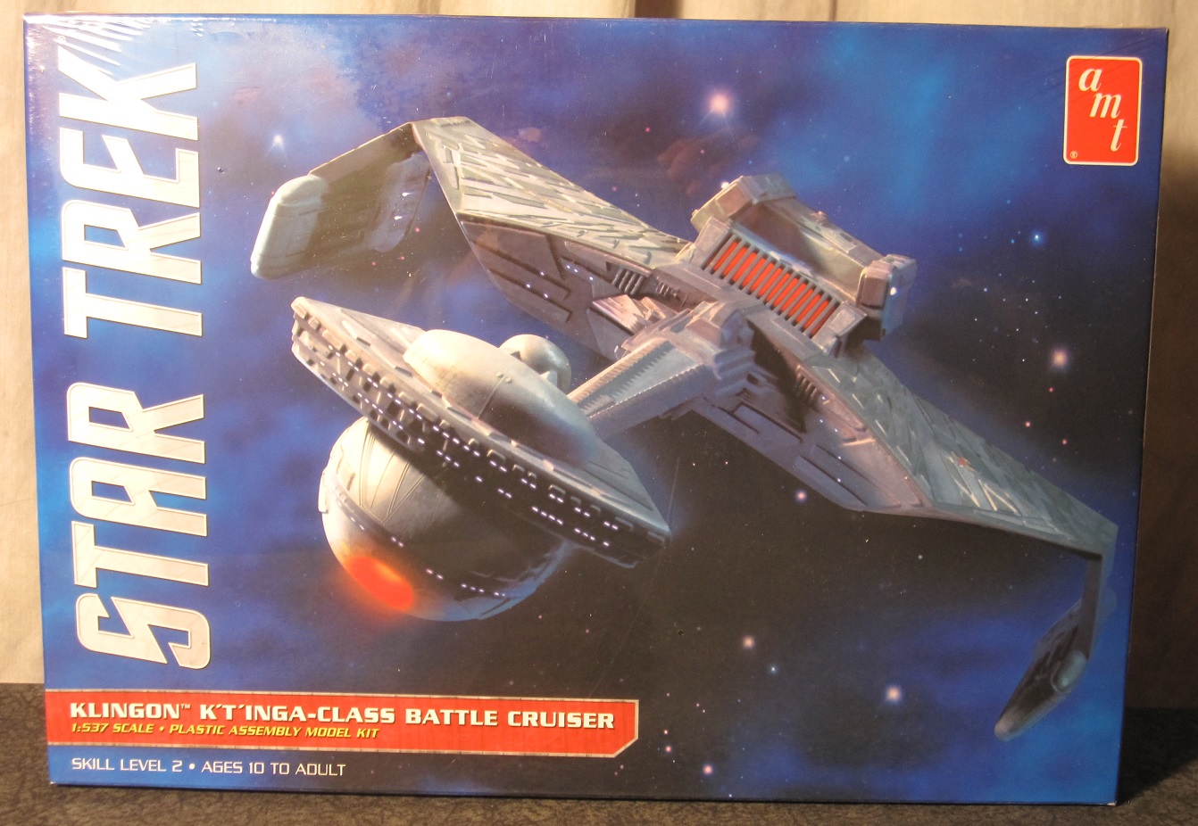 Star Trek 1:537 scale Klingon K'Tinga-Class Battle Cruiser Plastic Model Kit 