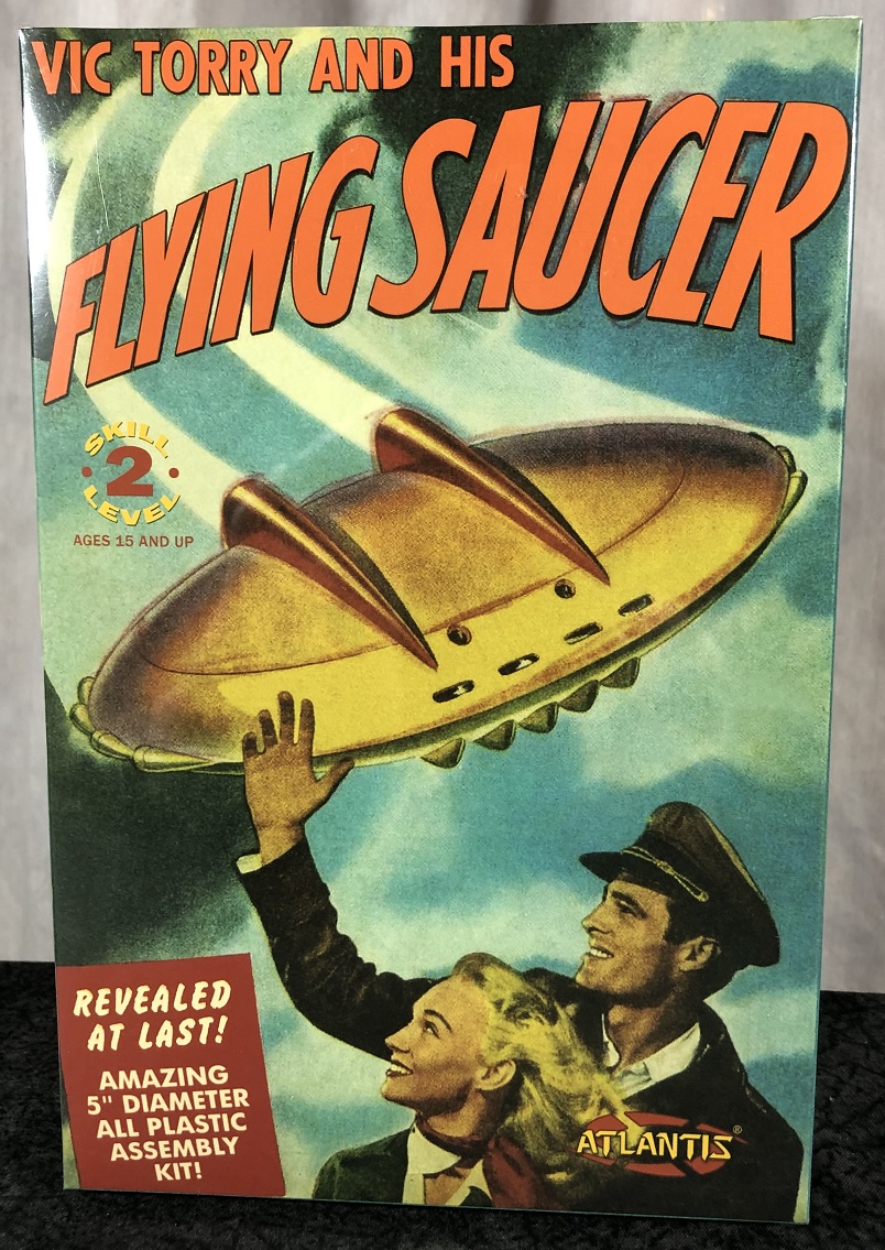 Vic Torry and His Flying Saucer Lighted Plastic Model Kit 