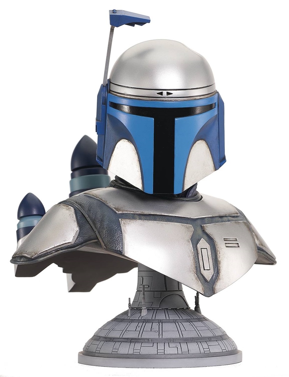 Star Wars Attack of the Clones 1:2 Scale Jango Fett Legends in 3D Bust Statue 