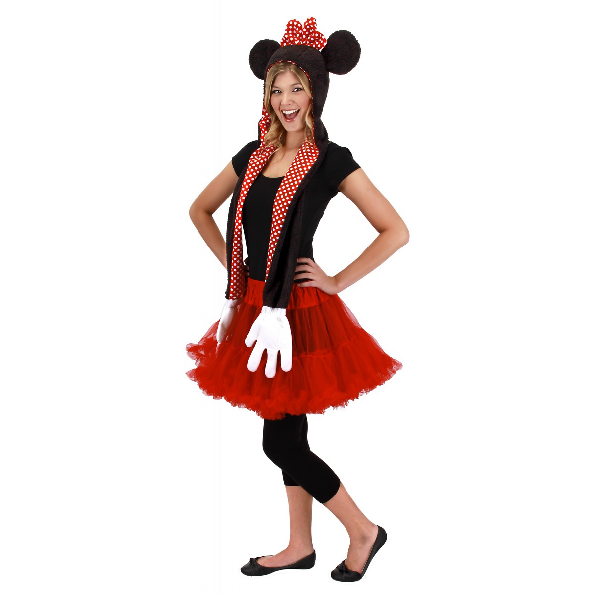 Minnie Mouse Laplander Hat with Gloves Scarf 