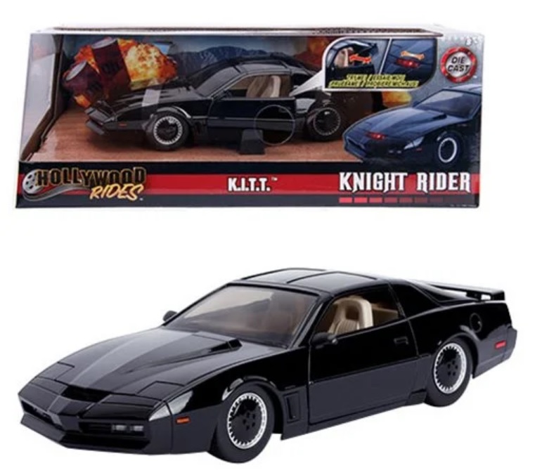 Knight Rider K.I.T.T. 1:24 scale 1982 Pontiac Trans Am Die-Cast Vehicle w/ Scanner Lights Replica 