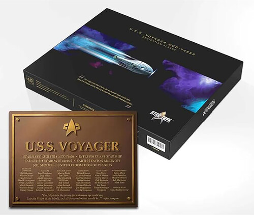 Star Trek Voyager U.S.S. Voyager Dedication Plaque Prop Replica 