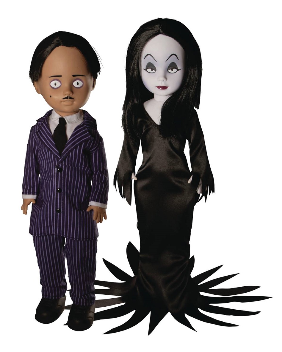 Addams Family Gomez and Morticia Living Dead Dolls Set 