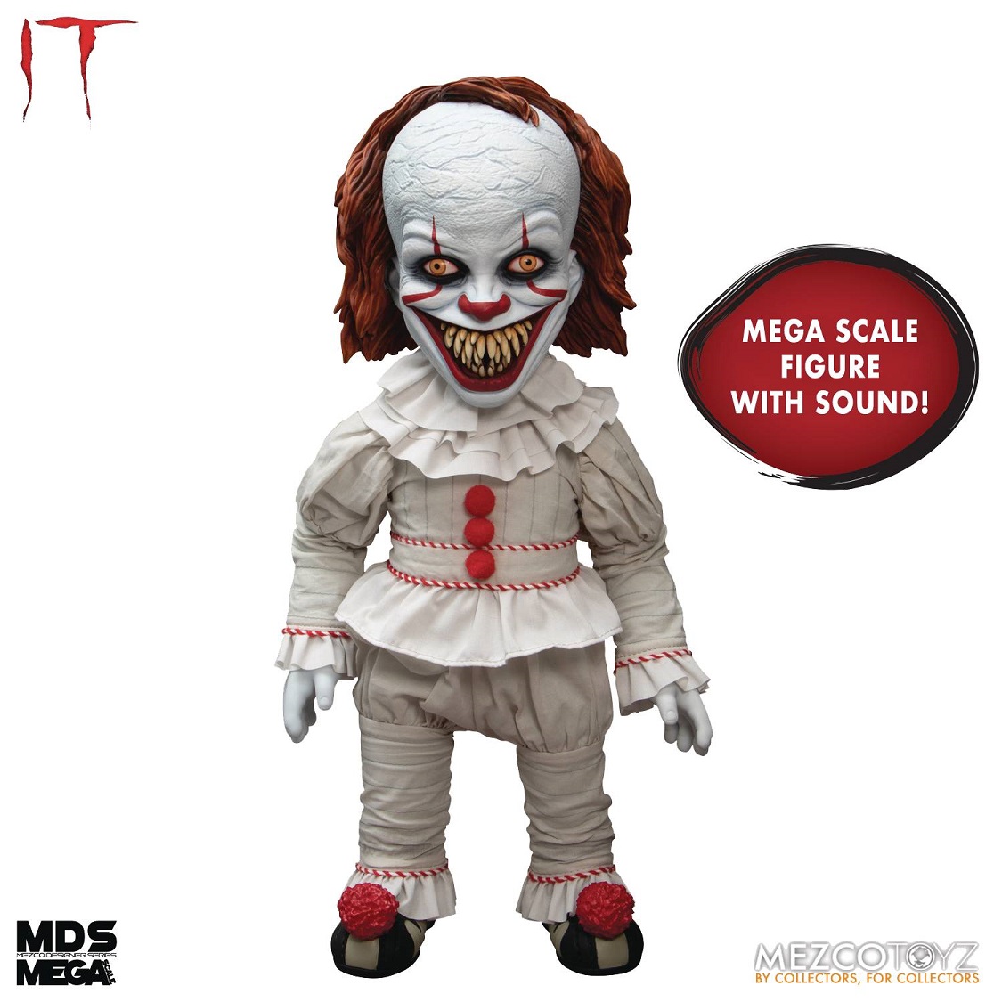 Stephen King's It 15-Inch Sinister Talking Pennywise Doll 